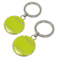 Wholesale Custom Metal Hard Enamel Table Tennis Ball Keychain